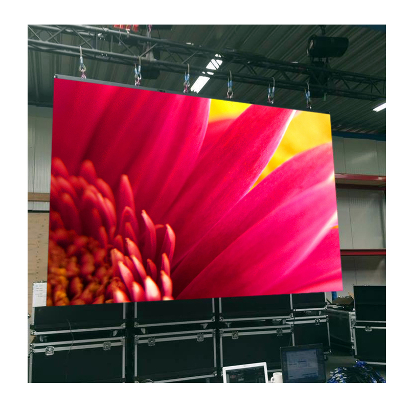 LED Display Indoor P3.9 Full Color SMD2121 500*500mm 128x128 Pixel Die Casting Aluminum Cabinet Panel Rental